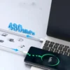 Câble USB-C vers USB-C 1m blanc 60W