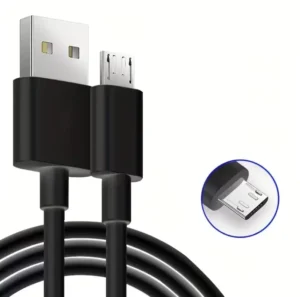 cable usb vers micro usb noir recharge et