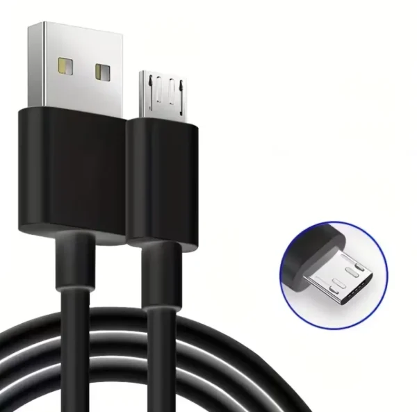 cable usb vers micro usb noir recharge et
