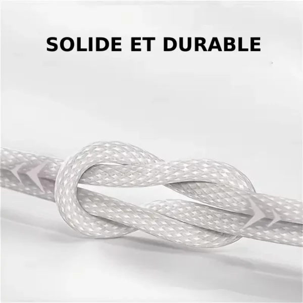 cable tresse usb to c cablesismobile 03 Câble tressé USB vers USB-C 1m